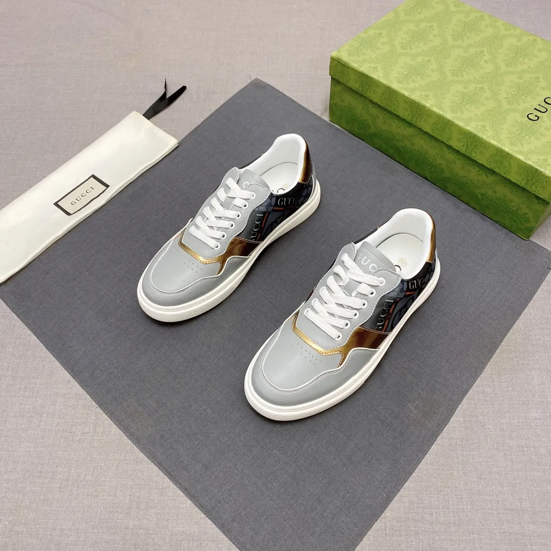 p380 【GUCCI】Gucci men’s casual shoes are absolutely popular 🔥The ultimate matching item for handsome men! The charm of super texture is irresistible, the main recommendation, the flower leather color is bright! The upper is made of high-quality fabrics, the leather lining is used for the feet, and the wear-resistant rubber sole is noble and elegant! Extremely comfortable🎁🎁You can be as handsome as you want💪 Size 38-44! No. 061